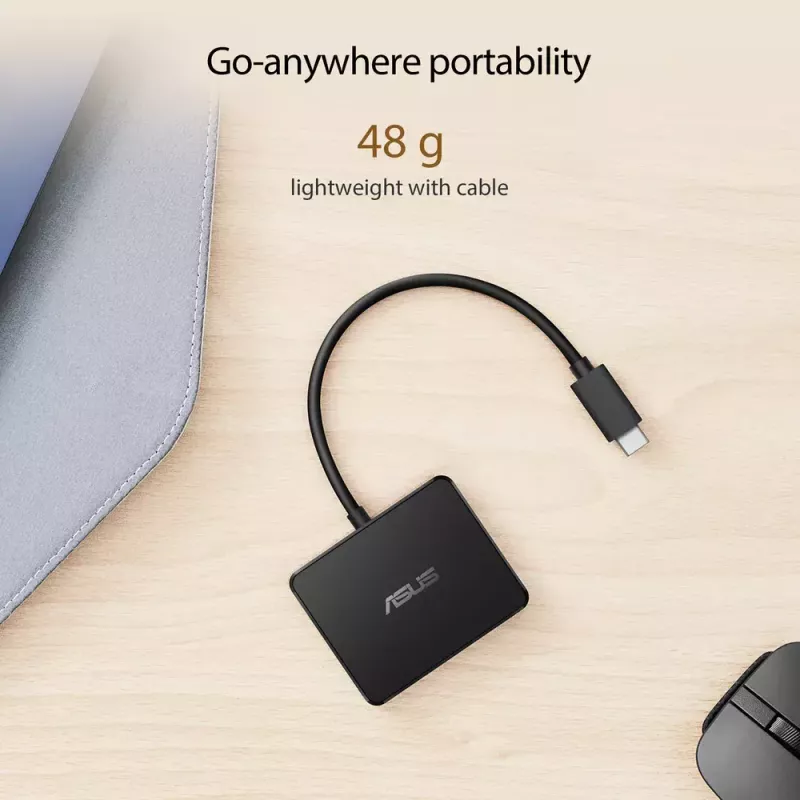 ASUS USB-C Mini Dock Wired USB 3.2 Gen 2 (3.1 Gen 2) Type-C Black