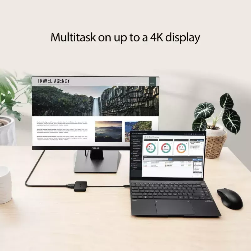 ASUS USB-C Mini Dock Wired USB 3.2 Gen 2 (3.1 Gen 2) Type-C Black