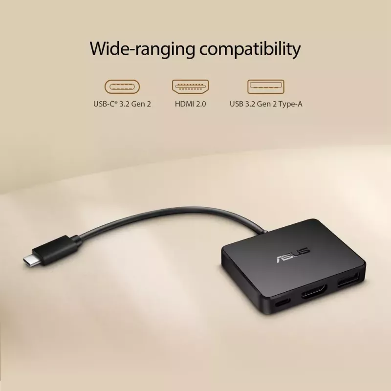 ASUS USB-C Mini Dock Wired USB 3.2 Gen 2 (3.1 Gen 2) Type-C Black