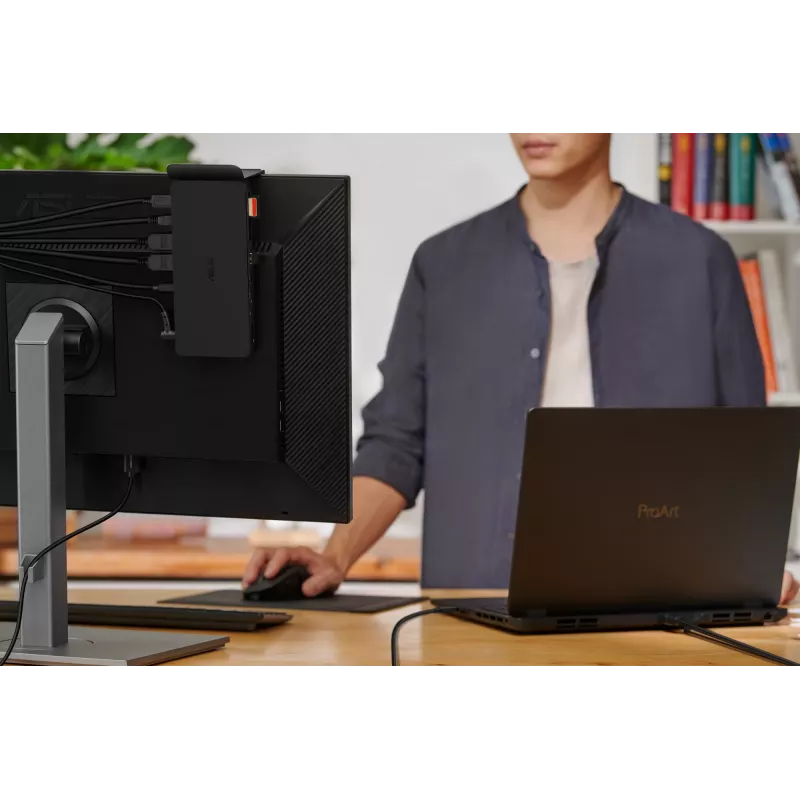 Docking station ASUS DC500 Thunderbolt 4 Triple 4K, 150W PD, 3 displays, 2x HDMI 2.1, 2x USB‑A, 2x USB2.0, RJ‑45, MicroSD