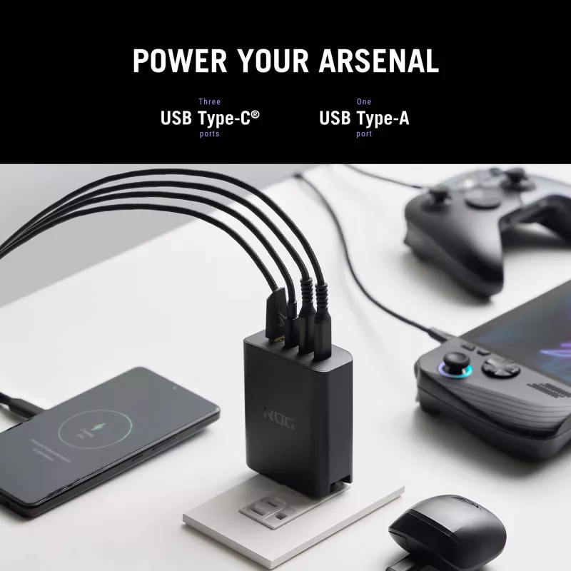 ASUS ROG 140W USB-C GaN Universal Black AC Fast charging Indoor
