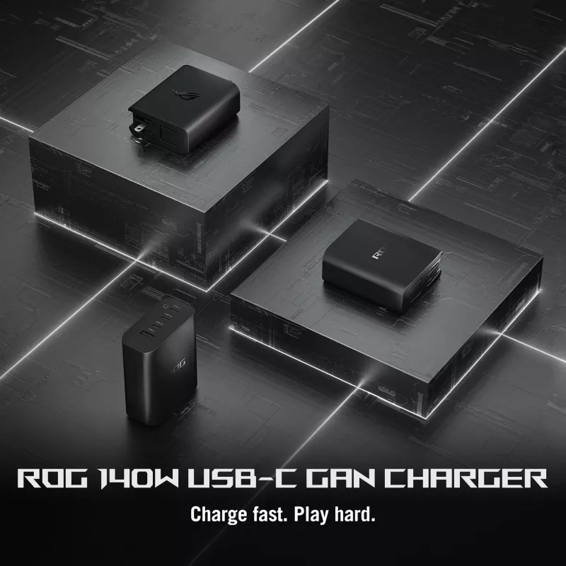 ASUS ROG 140W USB-C GaN Universal Black AC Fast charging Indoor