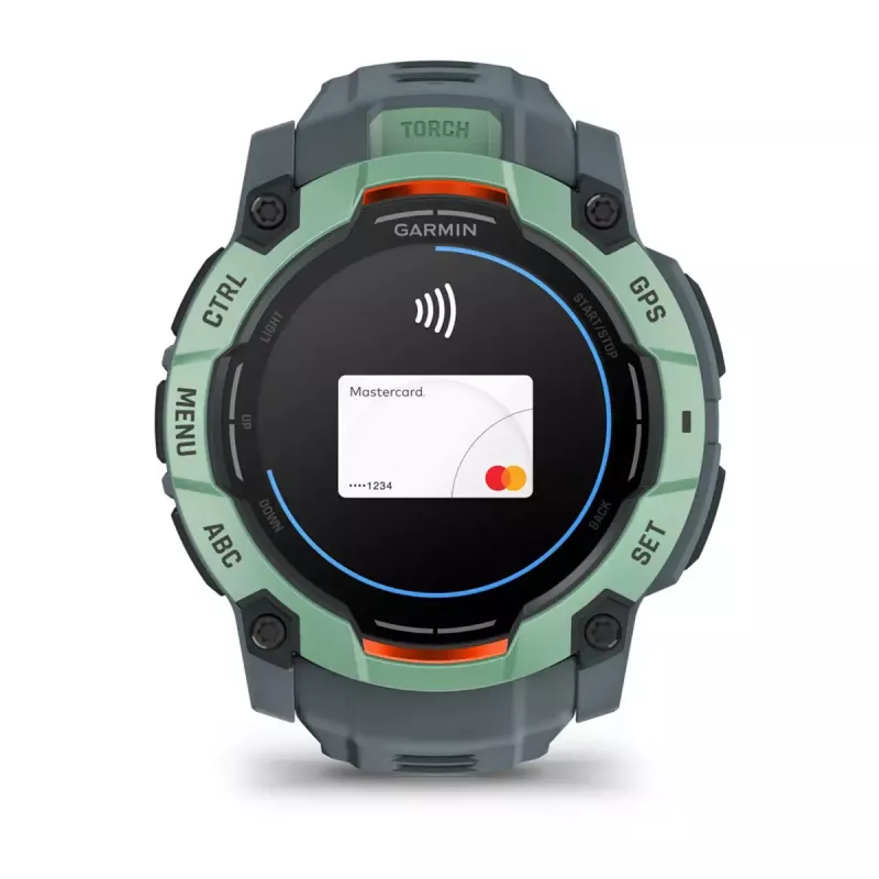 Smartwatch GARMIN Instinct 3 AMOLED — 50 mm case, AMOLED 1.3 inch, GPS/GLONASS/Galileo, 10 ATM, 24-day battery