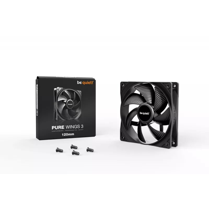 be quiet Pure Wings 3 120mm Computer case Fan 12 cm Black 1 pc(s)