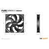 be quiet Pure Wings 3 120mm Computer case Fan 12 cm Black 1 pc(s)