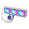 All-in-one liquid cooler ASUS ROG Strix LC III 360 ARGB White Edition — 360 mm radiator, 3x 120 mm fans, LCD water block, PWM