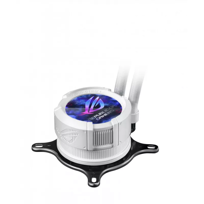 All-in-one liquid cooler ASUS ROG Strix LC III 360 ARGB White Edition — 360 mm radiator, 3x 120 mm fans, LCD water block, PWM