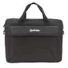 Manhattan London Laptop Bag 14.1 inch, Top Loader, Black, LOW COST, Accessories Pocket, Shoulder Strap (removable), Notebook Case, Three Year Warranty