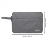 Manhattan Seattle Laptop Sleeve 14.5 inch, Grey, Padded, Extra Soft Internal Cushioning, Main Compartment with double zips, Zippered Front Pocket, Carry Loop, Water Resistant and Durable, Notebook Slipcase, Three Year Warranty