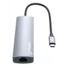 Manhattan USB-C Dock/Hub with Card Reader, Ports (x5): Ethernet, HDMI, USB-A (x2) and USB-C, with Power Delivery (PD) 100W- requires external USB-C charger (not included). USB powered (no external power supply required) when PD is not in use