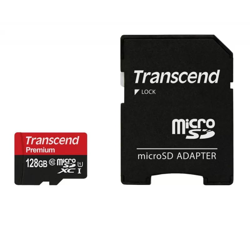 TRANSCEND 128GB Micro Sdhc Class 10 Uhs-1 With Adapter