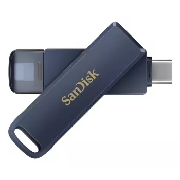 WESTERN DIGITAL SanDisk Phone Drive for iPhone - 128GB USB Stick - USB-C/Lightning - Metallic Sky Blue