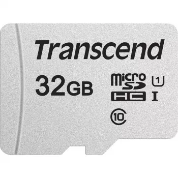 Flash Memory Transcend 32GB MicroSDHC SD Card TS32GUSD300S-A