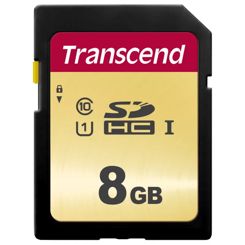 TRANSCEND Sdhc Card 500s 8GB Uhs-i U1 Mlc