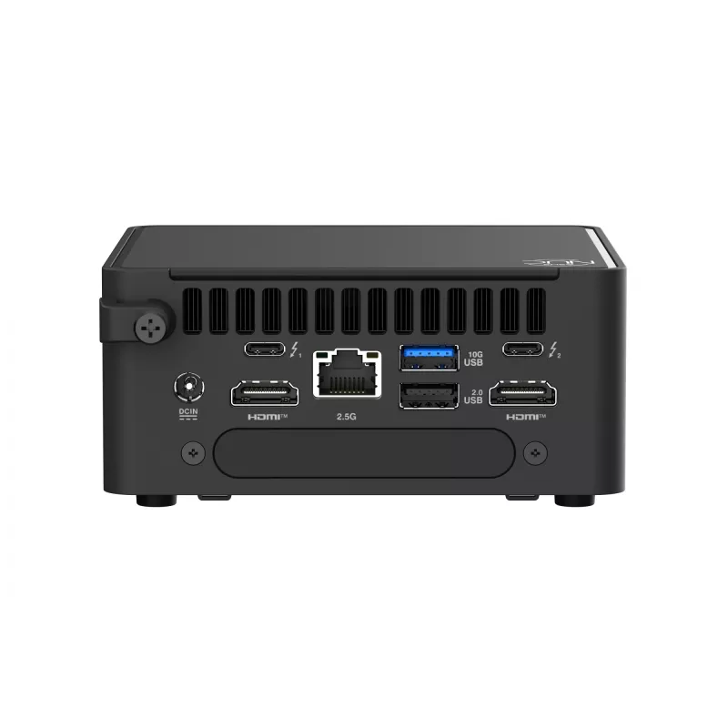 Mini PC barebone ASUS NUC 15 Pro RNUC15CRHU700002 — Intel Core Ultra 7 255H, DDR5 up to 96GB, Intel Arc 140T, Wi‑Fi 7, 2x HDMI 2.1