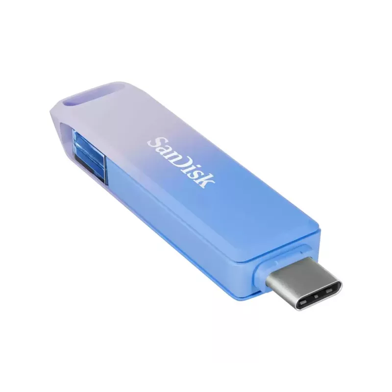 WESTERN DIGITAL SanDisk Creator Phone Drive - 256GB USB Stick - USB-C/Lightning - Blue