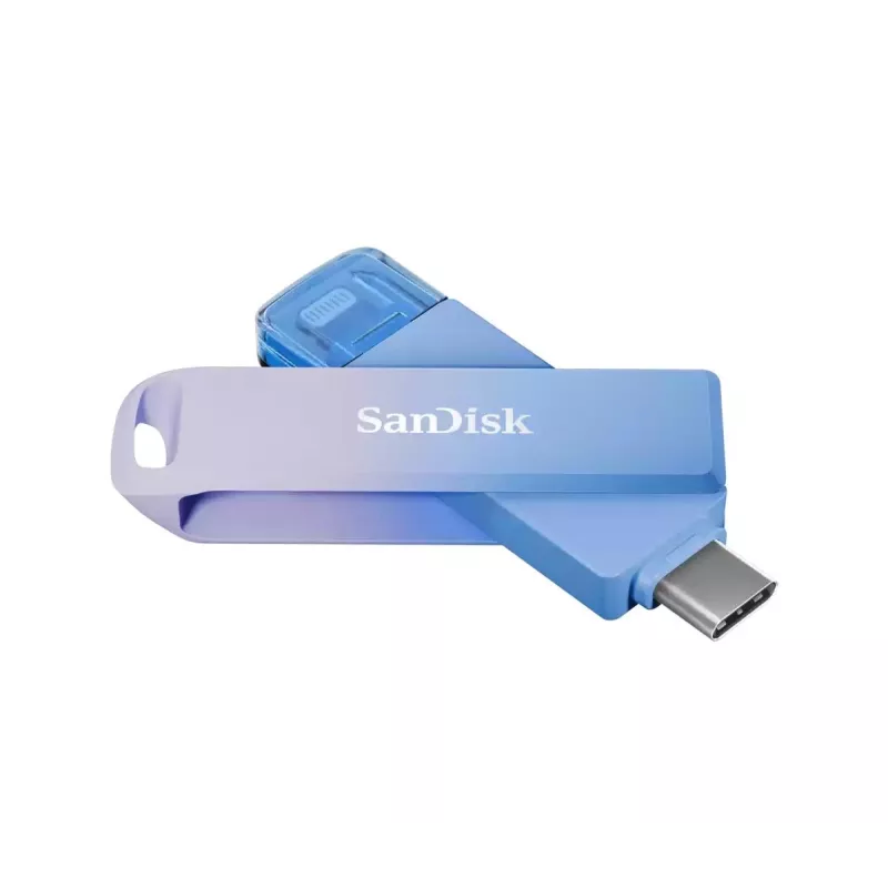 WESTERN DIGITAL SanDisk Creator Phone Drive - 256GB USB Stick - USB-C/Lightning - Blue
