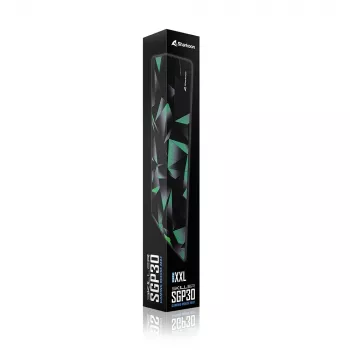SHARKOON Gaming Mouse Pad Sgp30 - Black/ Green/ Grey