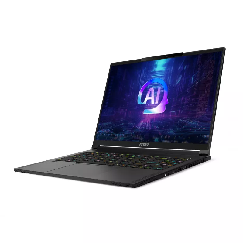 MSI Stealth A16 AI+ A3XWIG-043 AMD Ryzen AI 9 HX 370 Laptop 40.6 cm (16 inch) Quad HD+ 32 GB LPDDR5x-SDRAM 2 TB SSD NVIDIA GeForce RTX 5080 Wi-Fi 7 (802.11be) Windows 11 Home Black
