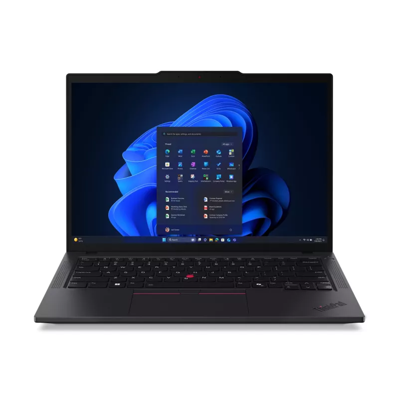 Lenovo ThinkPad T14 Gen 6 (Intel) Intel Core Ultra 7 255U Laptop 35.6 cm (14 inch) WUXGA 16 GB DDR5-SDRAM 512 GB SSD Wi-Fi 6E (802.11ax) Windows 11 Pro German Black
