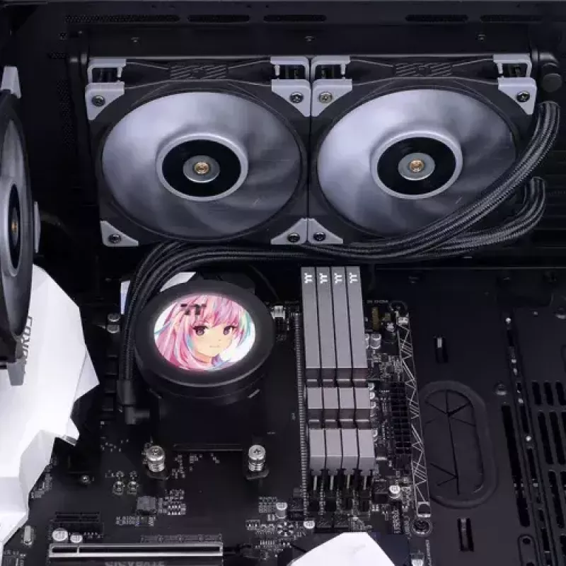 All-in-one liquid cooler Thermaltake CL-W322-PL12GM-B 12 cm Black Grey 2500 RPM 72.69 m³/h