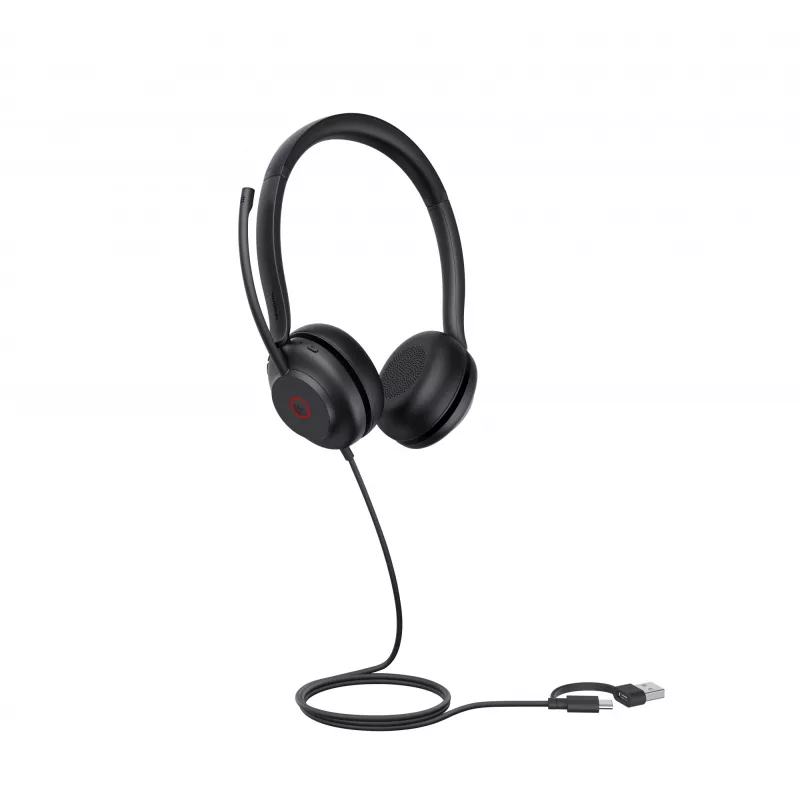 Yealink UH35 Dual UC USB-C/A Headset, Wired, 20 - 20000 Hz, Calls/Music, 139.5 g, Headset, Black