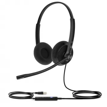 Yealink UH34 Lite Dual Teams Headset, Wired, 20 - 20000 Hz, Office/Call center, 110 g, Headset, Black