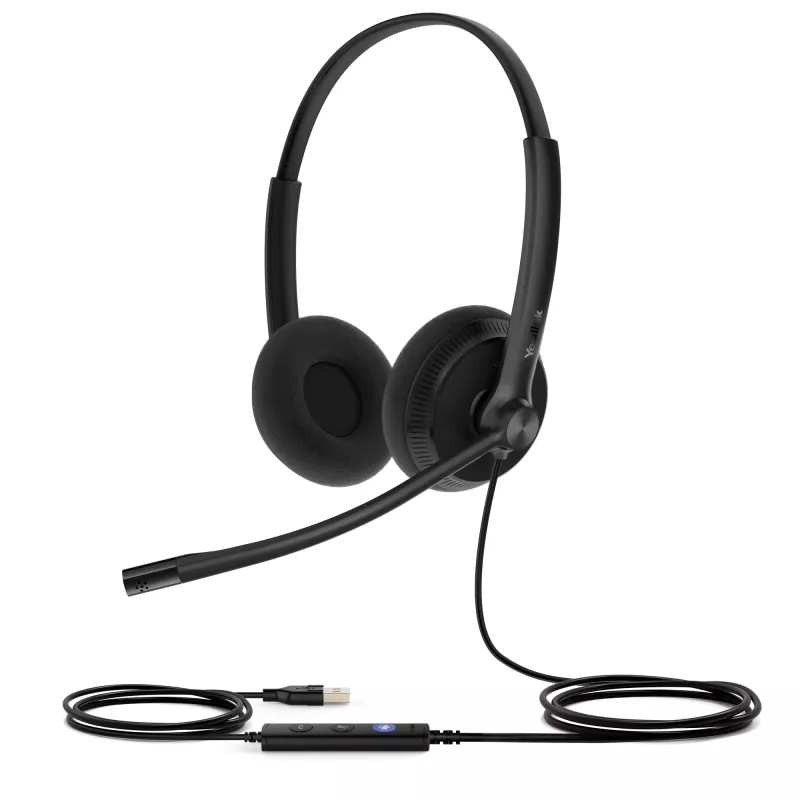 Yealink UH34 Lite Dual Teams Headset, Wired, 20 - 20000 Hz, Office/Call center, 110 g, Headset, Black