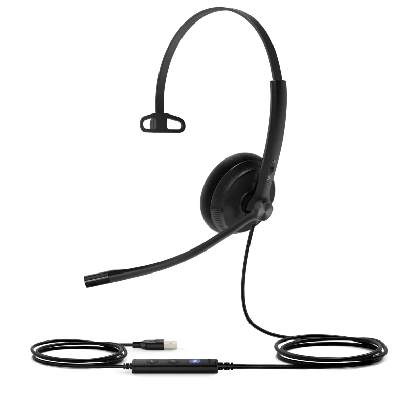 Yealink UH34 Lite Mono Teams Headset, Wired, 20 - 20000 Hz, Office/Call center, 84 g, Headset, Black