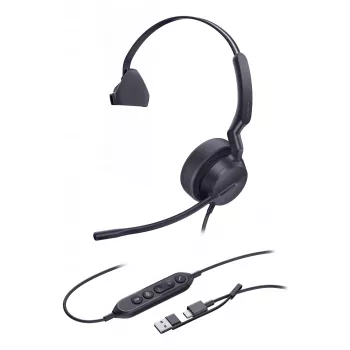 Yealink UH42 Mono Teams USB-C/A Headset, Wired, Calls/Music, 20 - 20000 Hz, 116 g, Headset, Black