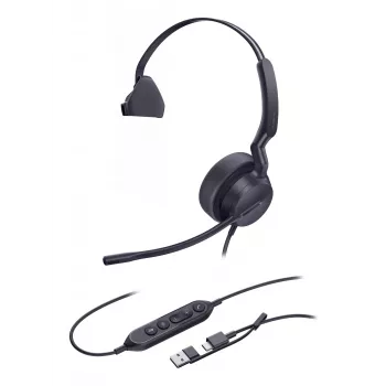 Yealink UH42 Mono UC USB-C/A Headset, Wired, Calls/Music, 20 - 20000 Hz, 116 g, Headset, Black