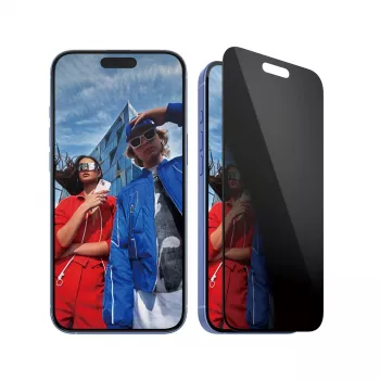 PanzerGlass ® Privacy Screen Protector iPhone 16 Plus | 15 Plus | Ultra-Wide Fit w. EasyAligner