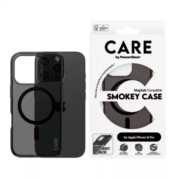 Cover PanzerGlass CARE by Flagship Case Urban Combat Smokey w. Black MagSafe iPhone '24 6.3 inch Pro