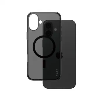 PanzerGlass CARE™ by ® Urban Combat Case Smokey w. Black MagSafe iPhone 16 Plus