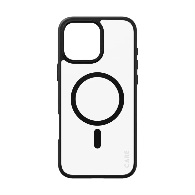 PanzerGlass CARE™ by ® Urban Combat Case Transparent w. Black Frame & MagSafe iPhone 16 Pro Max