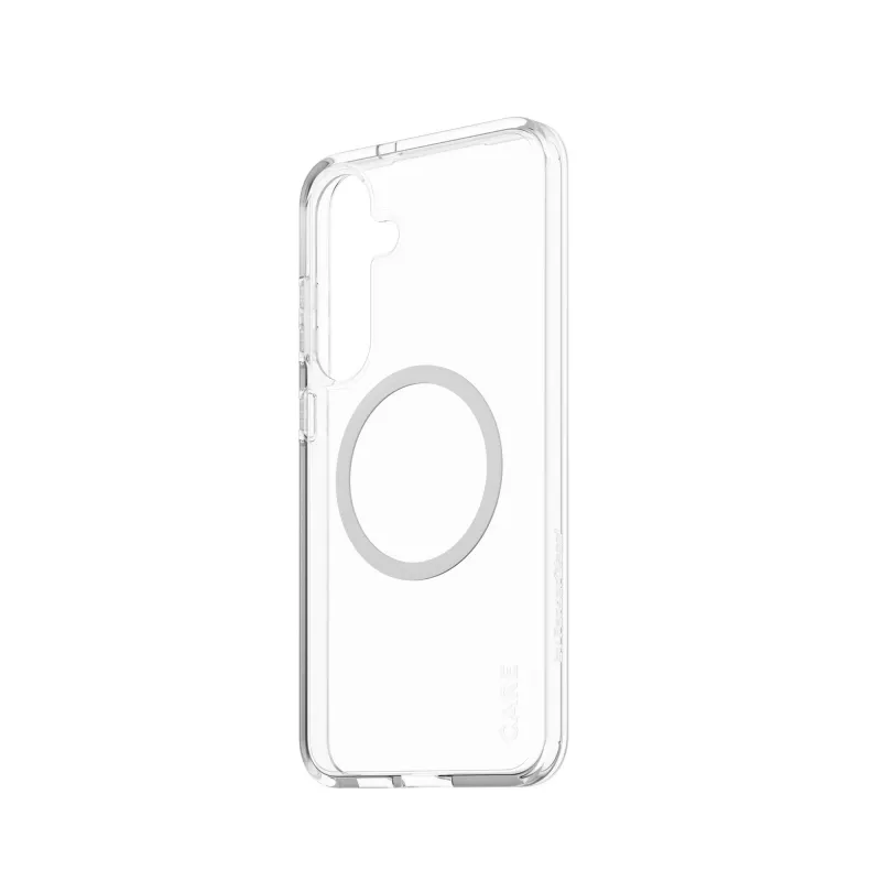 PanzerGlass CARE™ by ® Urban Combat Case Transparent w. White Qi Compatible Samsung Galaxy S25+