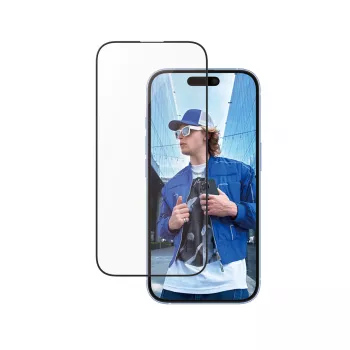 PanzerGlass ® Screen Protector Aluminum Frame iPhone 16 | 15 | Ultra-Wide Fit