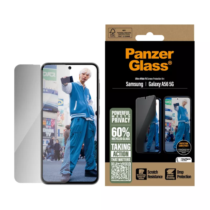 PanzerGlass ® Privacy Screen Protector Samsung Galaxy A56 5G | Ultra-Wide Fit