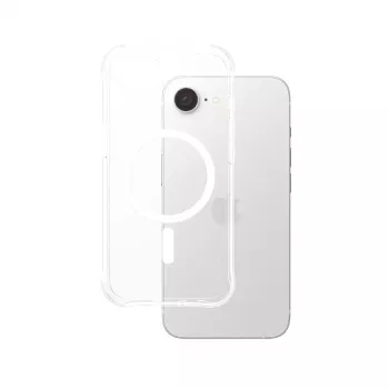 PanzerGlass CARE™ by ® Samba Case Transparent w. White Qi Compatible iPhone 17e | 16e