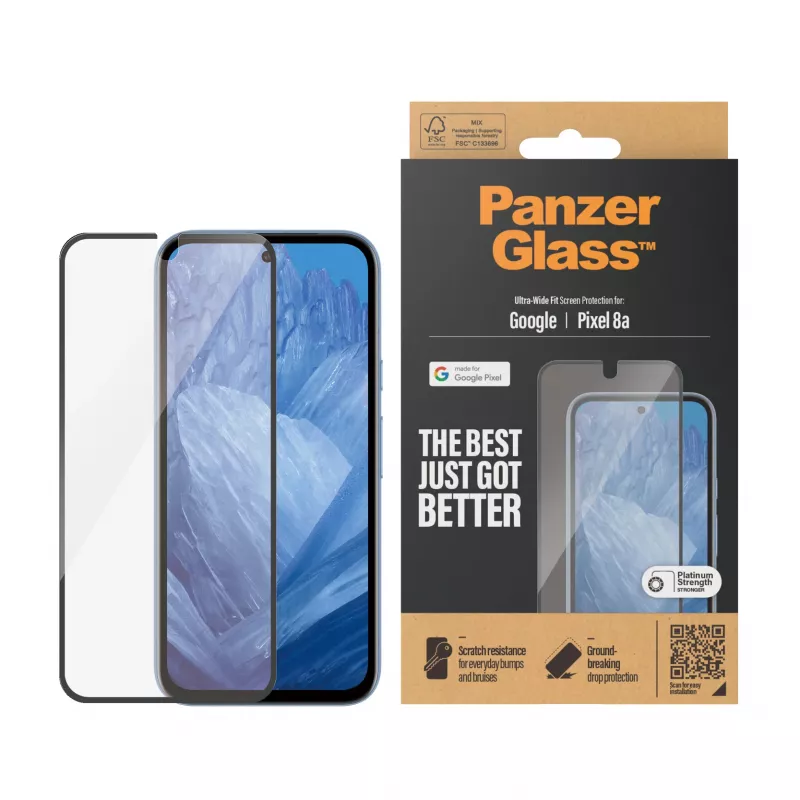 PanzerGlass ® Screen Protector Google Pixel 8a | Ultra-Wide Fit