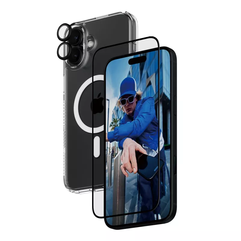 PanzerGlass ® 3-in-1 Protection Bundle iPhone 16 Plus