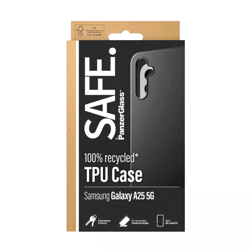 PanzerGlass SAFE. by ® TPU Case Samsung Galaxy A25 5G | Black