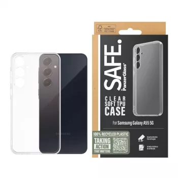 PanzerGlass SAFE. by ® TPU Case Samsung Galaxy A55 5G | Transparent
