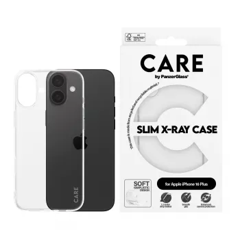 PanzerGlass CARE™ by ® X-Ray Case iPhone 16 Plus, Cover, Apple, Apple - iPhone 16 Plus, Transparent