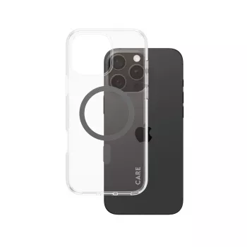 PanzerGlass CARE™ by ® Urban Combat Case Transparent w. Black MagSafe iPhone 16 Pro Max