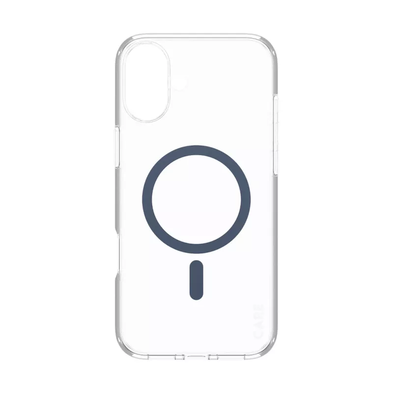 PanzerGlass CARE™ by ® Urban Combat Case Transparent w. Blue MagSafe iPhone 16 Plus