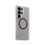 PanzerGlass CARE™ by ® Urban Combat Case Transparent w. Plum Purple Qi Compatible Samsung Galaxy S25 Ultra