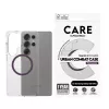 PanzerGlass CARE™ by ® Urban Combat Case Transparent w. Plum Purple Qi Compatible Samsung Galaxy S25 Ultra