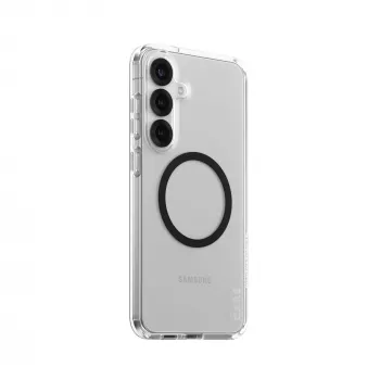 PanzerGlass CARE™ by ® Urban Combat Case Transparent w. Black Qi Compatible Samsung Galaxy S25+