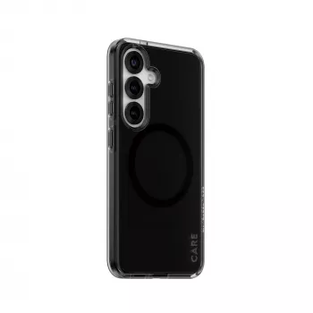 PanzerGlass CARE™ by ® Urban Combat Case Smokey w. Black Qi Compatible Samsung Galaxy S25